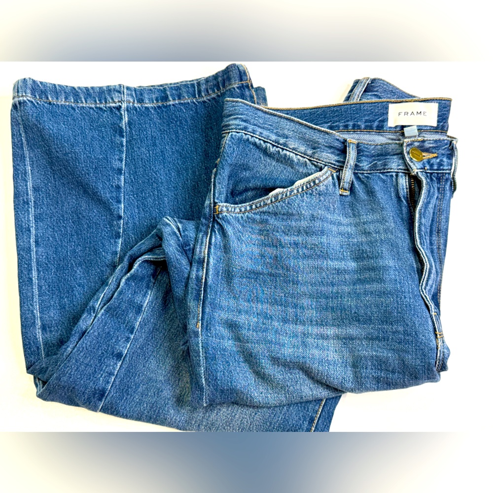 Frame Blue Jeans Le Baggy Palazzo Size 27